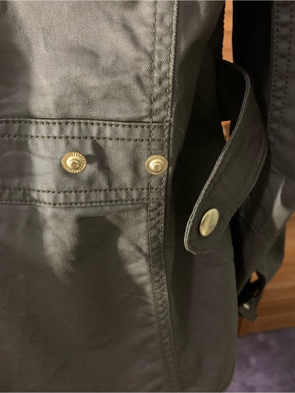 J. Crew Women’s Olive/Brown Waxed Canvas Field Jacket - Picture 8 of 12